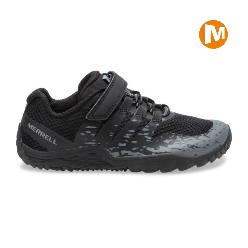 Merrell Trail Glove 5 A/C Sneaker Kinder Schwarz [DE-XJMBS]